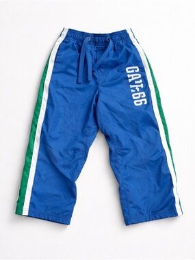 GAP babyGap Blue and Green Lined Splash pants 3T